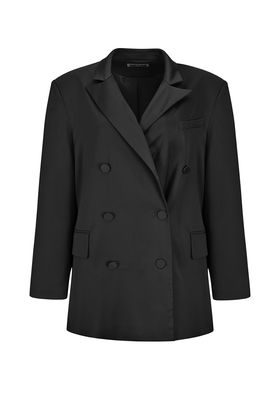 Mira Black Double-Breasted Blazer from Amy Lynn