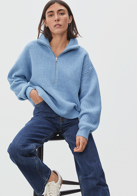 The Felted Merino Half-Zip Sweater  from Everlane