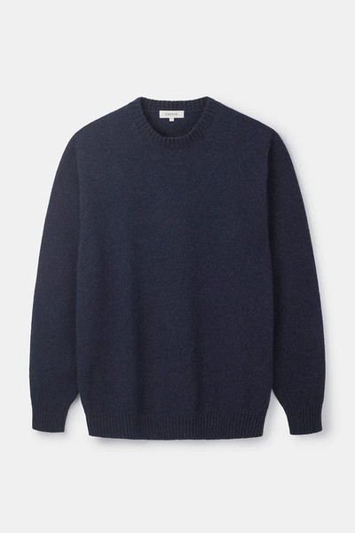 Navy Lambswool Crew Neck Jumper from SIRPLUS