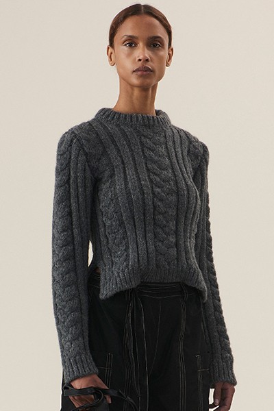 Cable Knit Jumper from Ganni