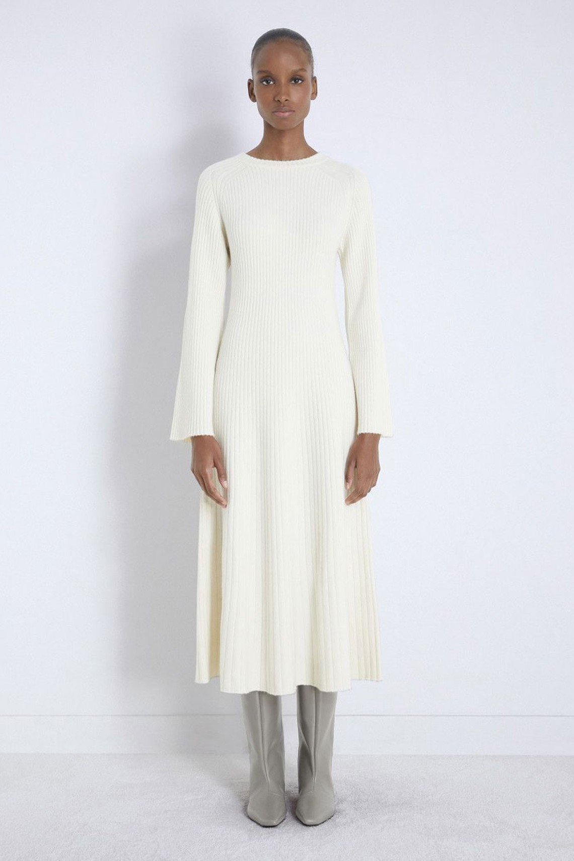 Hobas Wool Cashmere Dress from Loulou Studio