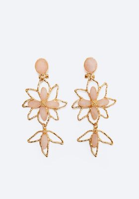 Golden Flower Earrings from Uterque
