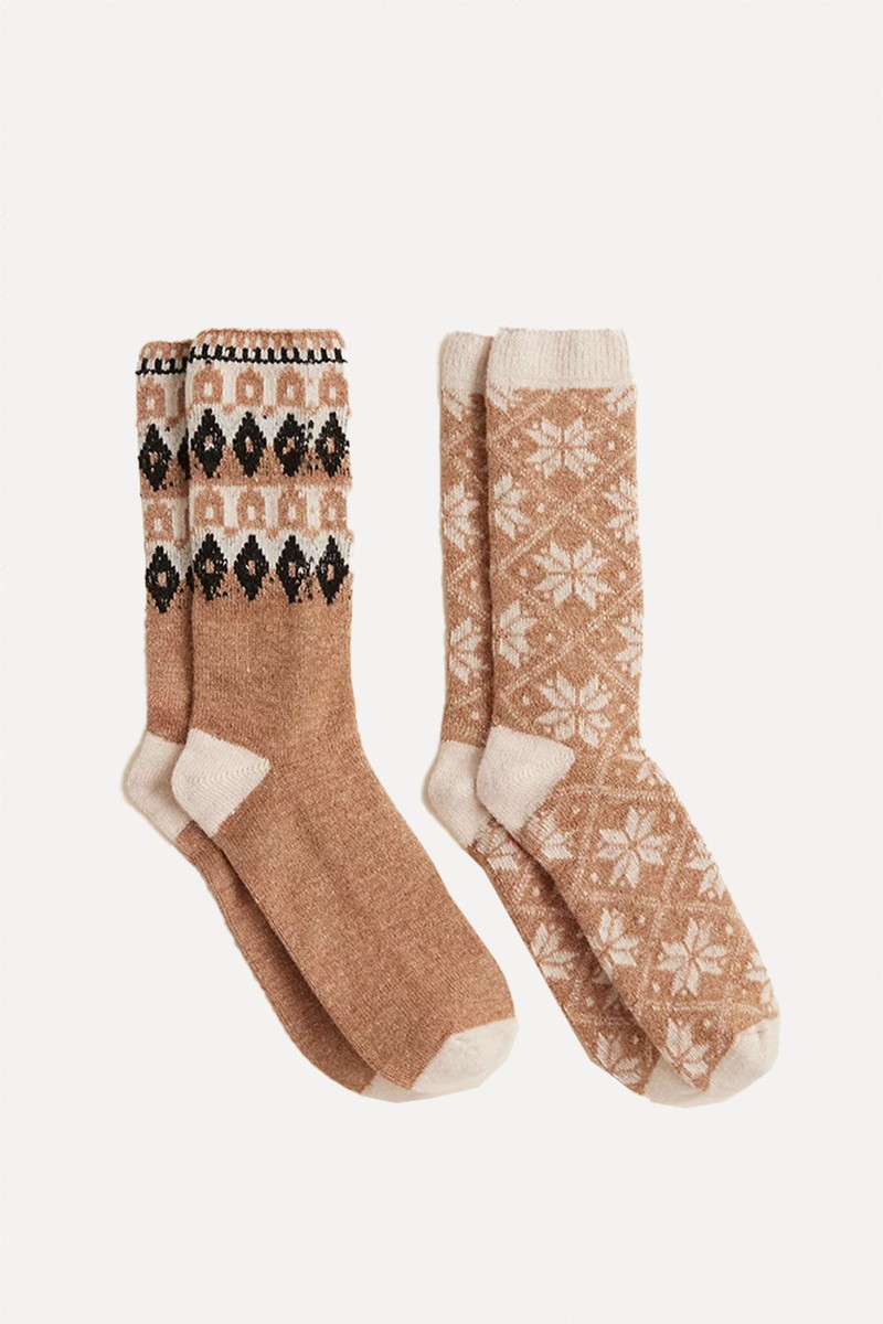 Set Of 2 Fair Isle Trouser Socks from J.Crew