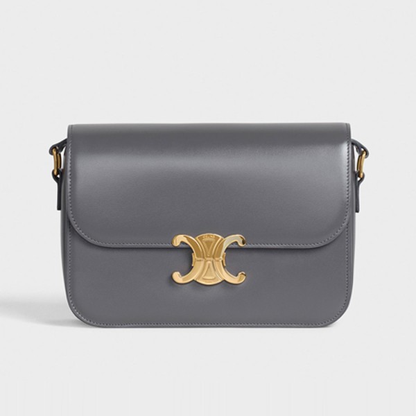 Medium Triomphe Bag In Shiny Calfskin from Celine