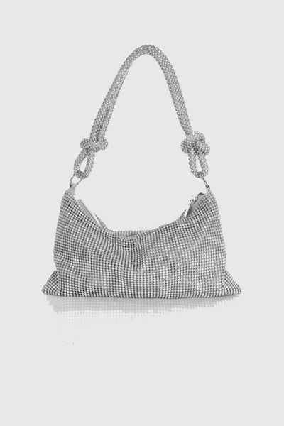 Lilia Silver Diamante Bag from Public Desire