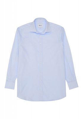 Poplin Steele Blue Shirt from With Nothing Underneath
