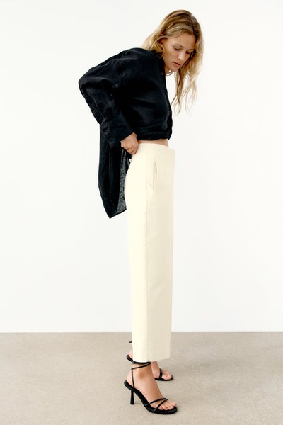 High-Waist Culotte Trousers