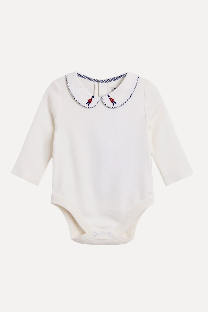 London Guard Embroidered Collar Bodysuit