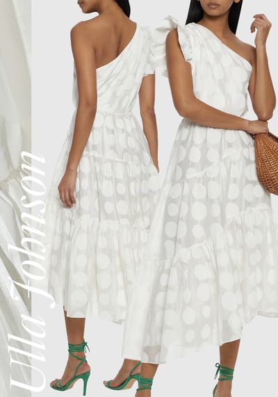 Ariane One-Shoulder Organza Midi Dress, £364 (was £810) | Ulla Johnson