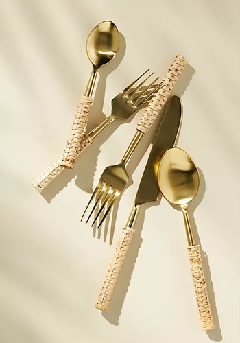 Rattan Flatware from Anthropologie