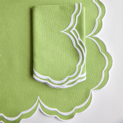 Serena Scalloped Placemats from Alice Naylor-Leyland