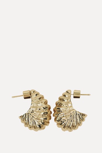 Textured Curved Earrings from Massimo Dutti