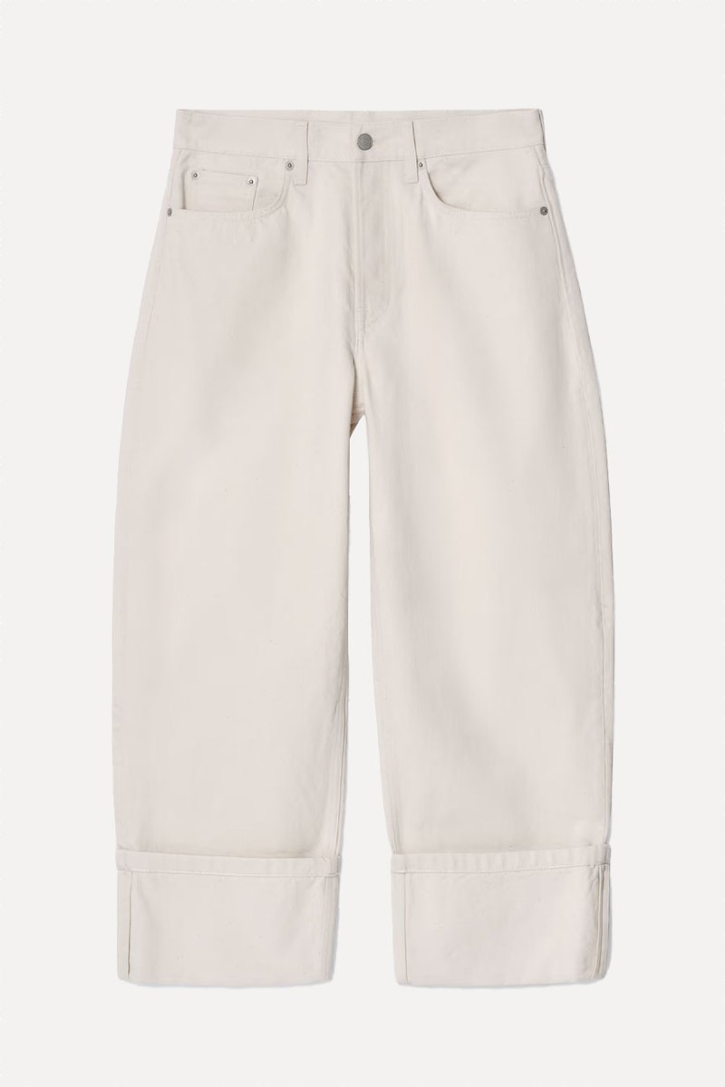 Facade Turn-Up Straight-Leg Jeans from COS