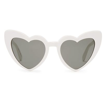 Loulou Heart Shaped Acetate Sunglasses from Saint Laurent