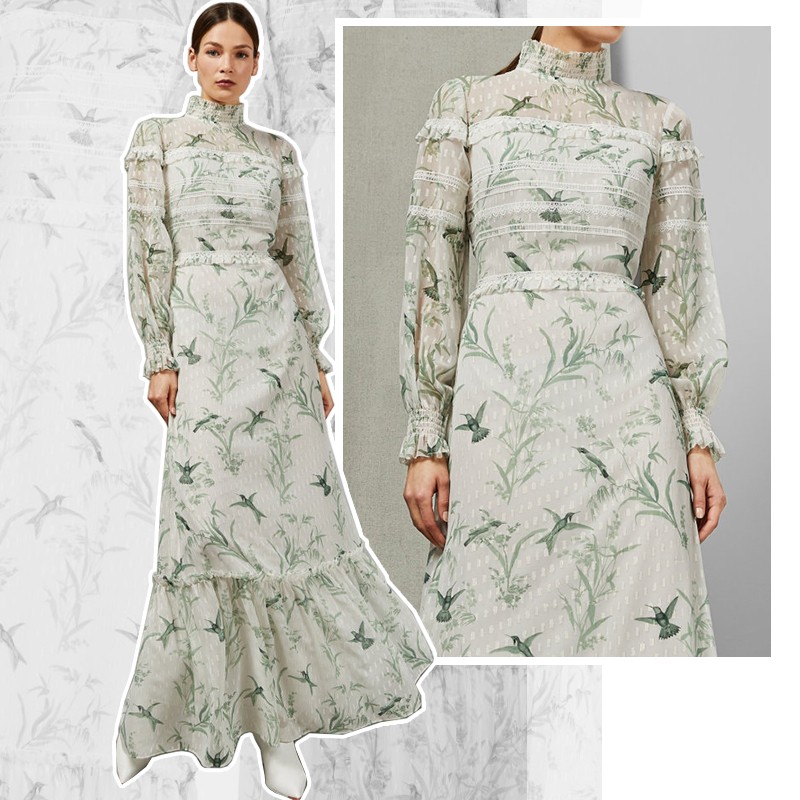 Fortune Lace Trim Maxi Dress, £124 (was £249)