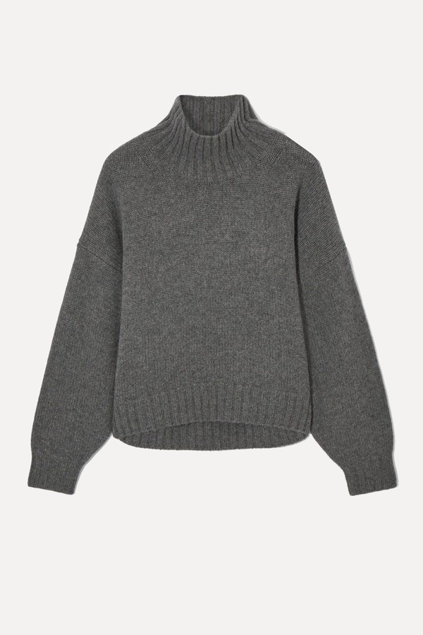 Chunky Pure Cashmere Turtleneck Jumper from COS