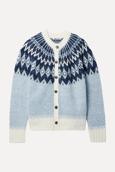 Ashwood Fair Isle Recycled Intarsia-Knit Cardigan from Alex Mill