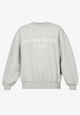 Evan Branded Cotton Blend Sweatshirt from Anine Bing 