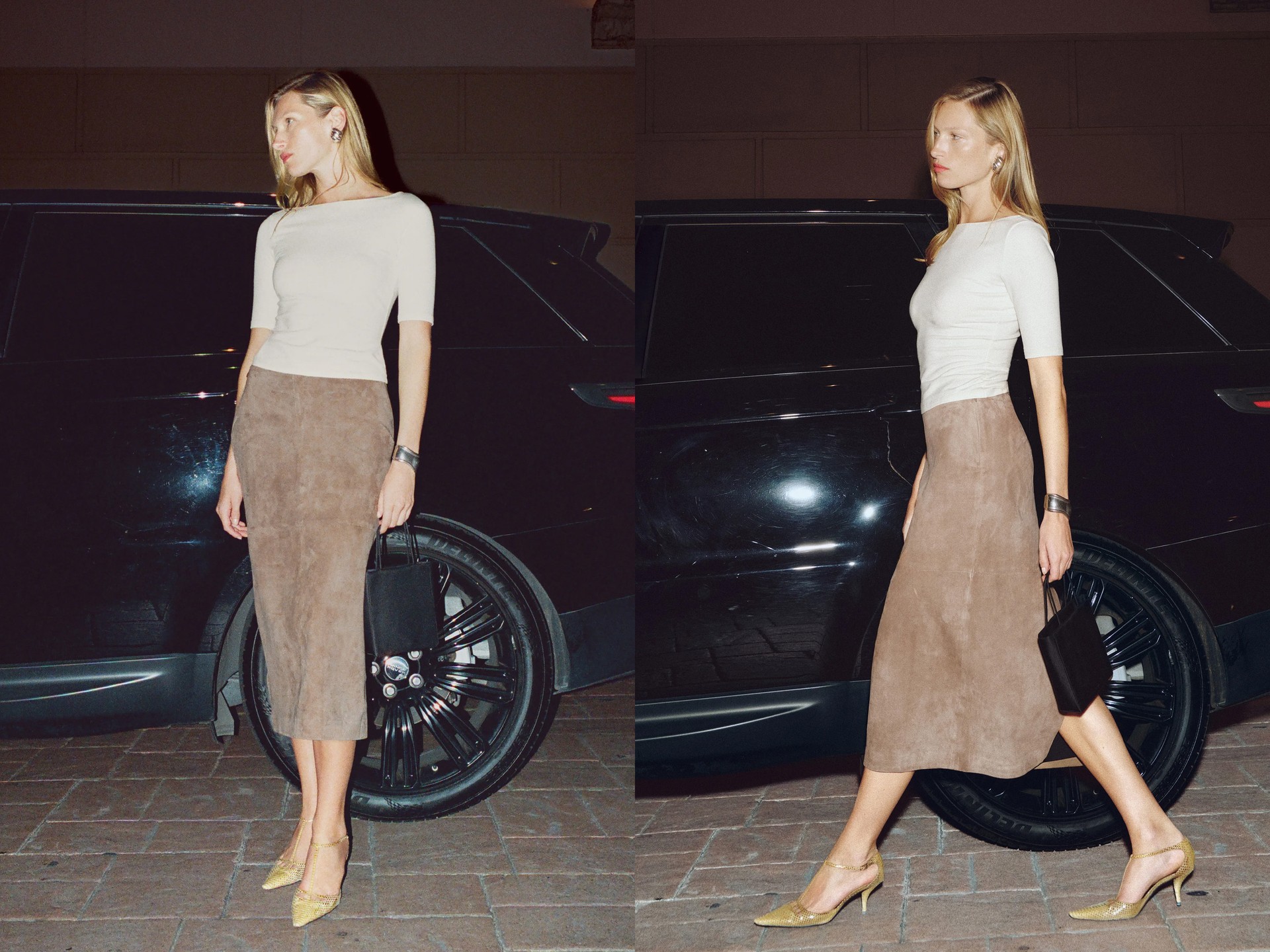 Veda Cole Low Waist Leather Maxi Skirt from Reformation