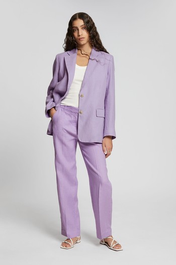 Straight Press Crease Linen Trousers from & Other Stories