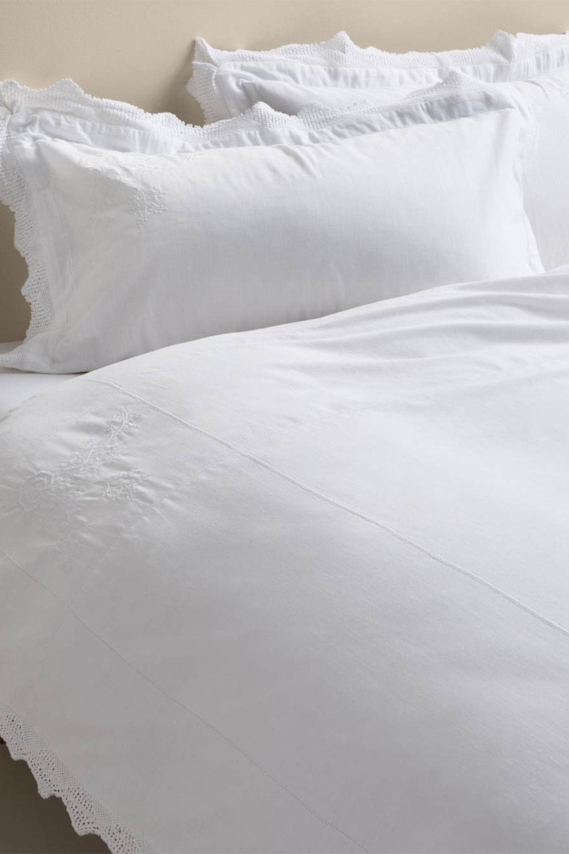 Pure Cotton Vintage Lace Embroidered Bedding Set
