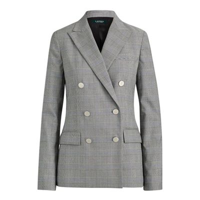 Double-Breasted Twill Blazer