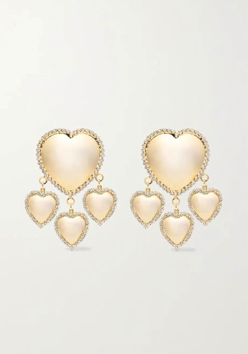 Oversized Crystal Clip Earrings from Alessandra Rich