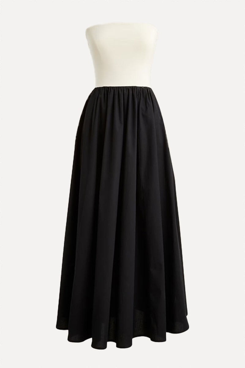 Strapless Colorblock Mixy Dress from J.Crew