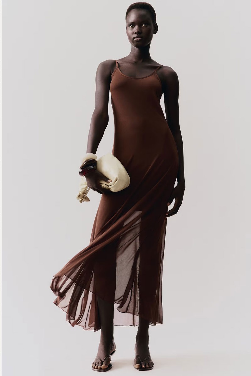 Strappy Mesh Dress