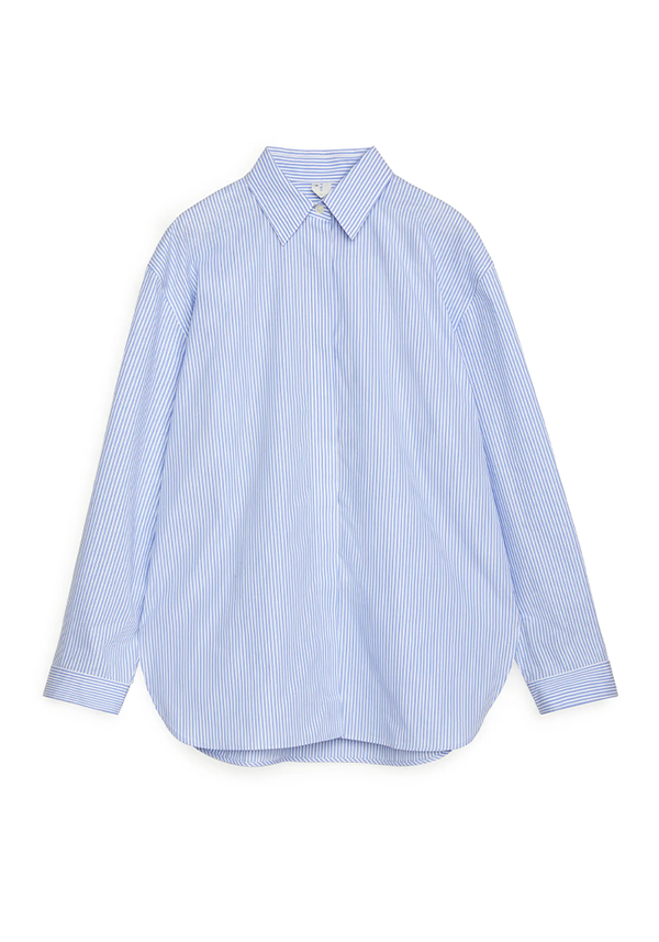 Relaxed Striped Poplin Shirt from Arket