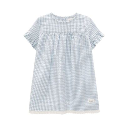 Baby Dress with Check Print