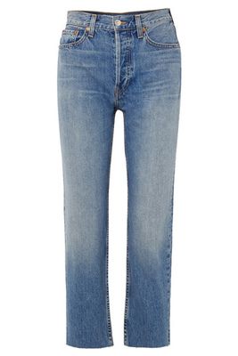 High-Rise Straight-Leg Jeans from Re/Done