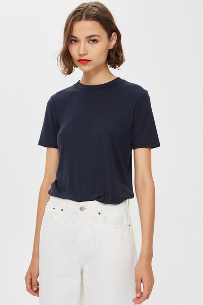 Premium Clean T-Shirt (Navy) from Topshop