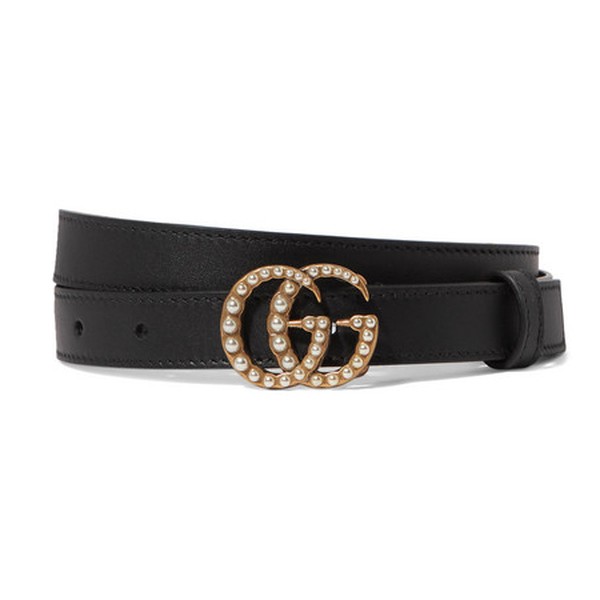 Embellished Leather Belt