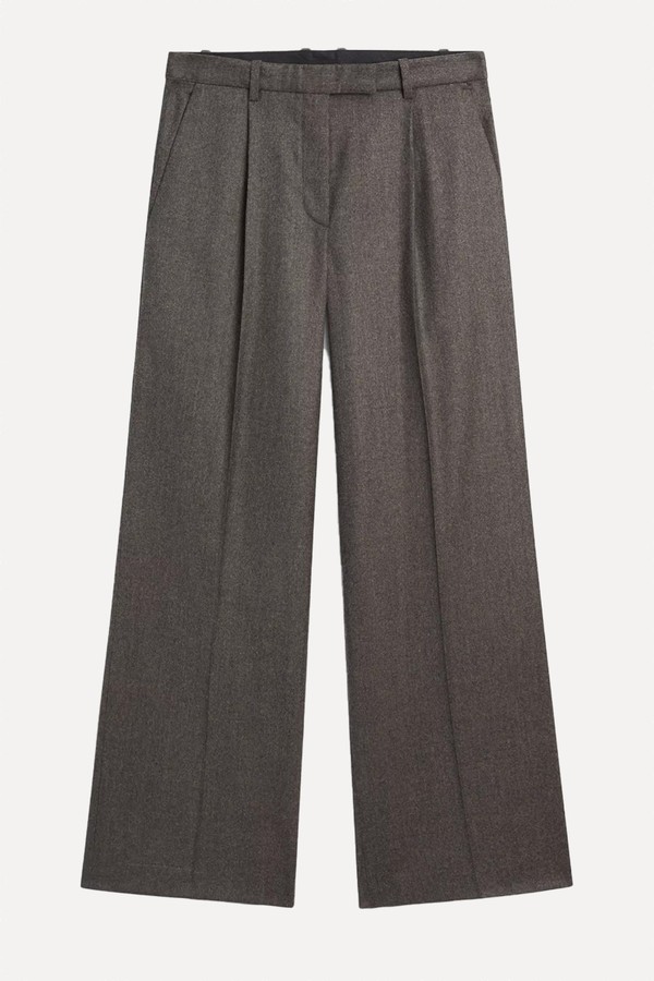 100% Wool Melange Suit Trousers from  Massimo Dutti 