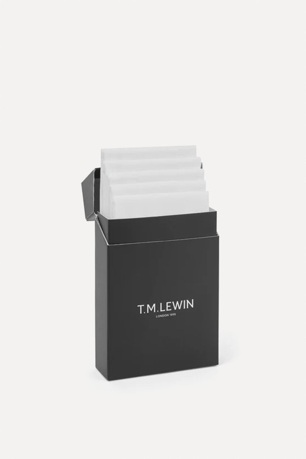 Pack Of 5 Cotton Pocket Squares from T.M.Lewin