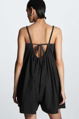Gathered Strappy Playsuit