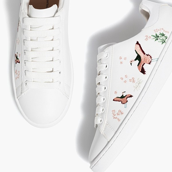 Embroidered Plimsolls from Stradivarius