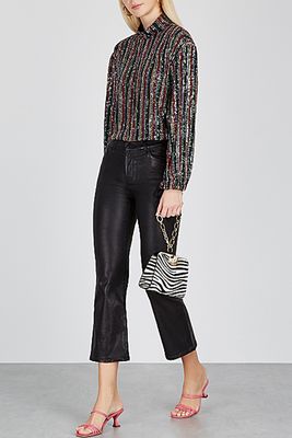 Midnight City Striped Sequin Top from Free People