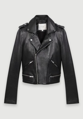 Leather Biker Jacket from Maje