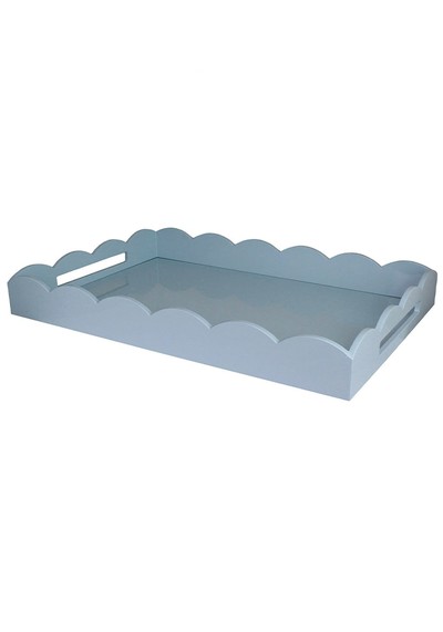 Scalloped Straight Sided Ottoman Tray from Addison Ross