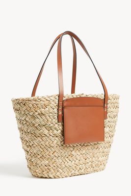 Straw Striped Tote Bag from Marks & Spencer