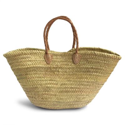 Plait Handle French Style Straw Basket from Salt & Sand