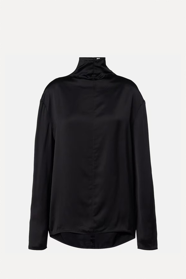 Turtleneck Satin Top from Toteme