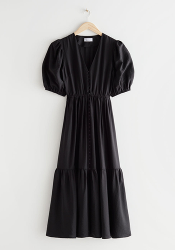 Puff Sleeve Maxi Dress