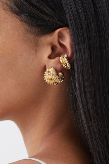 Talisman Gold-Plated Hoop Earrings from Paola Sighinolfi