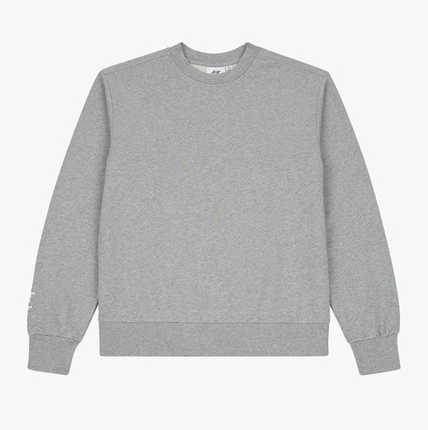 Crew Neck Sweatshirt Grey Marl from Les Girls Les Boys