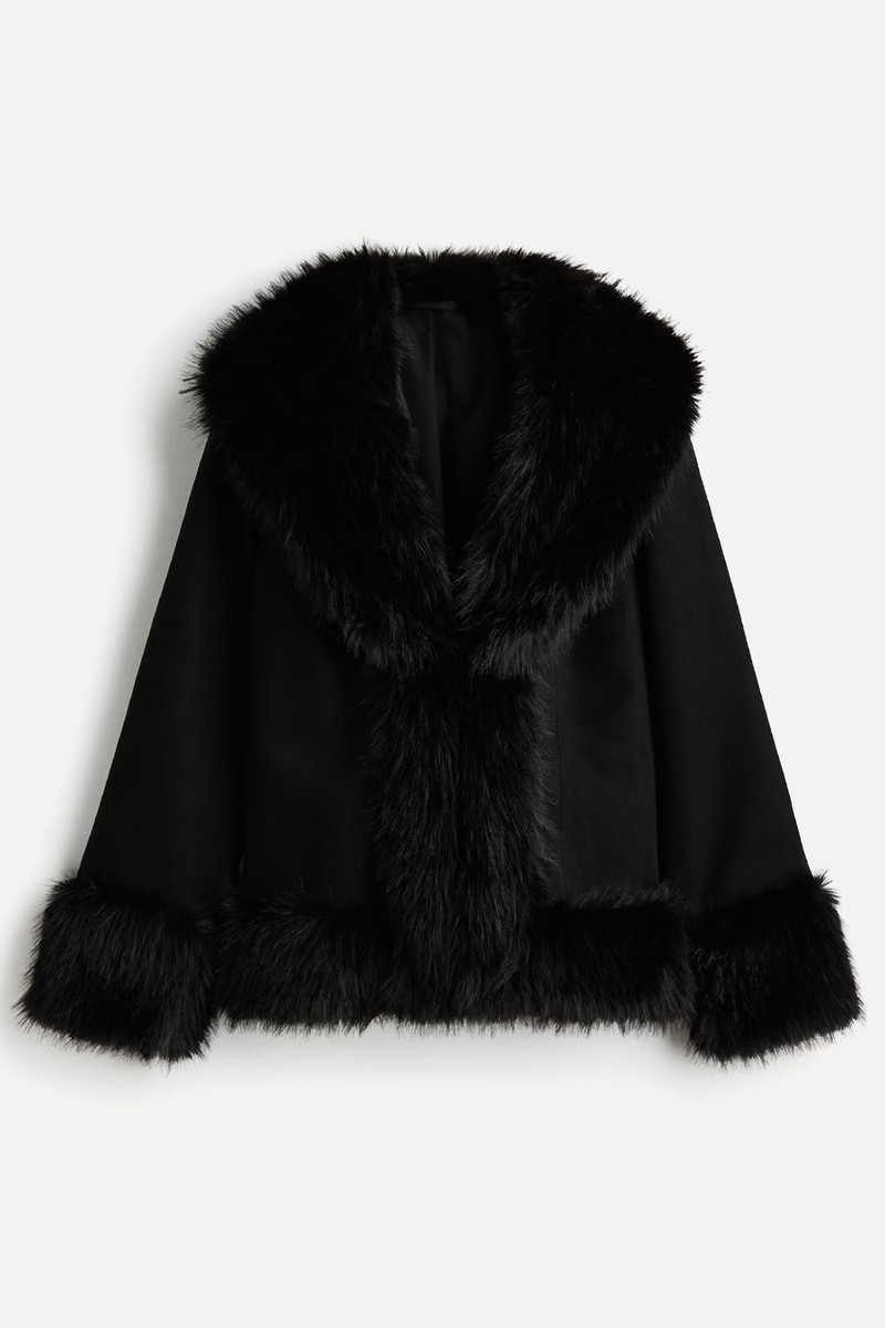 Fluffy-Trimmed Jacket from H&M