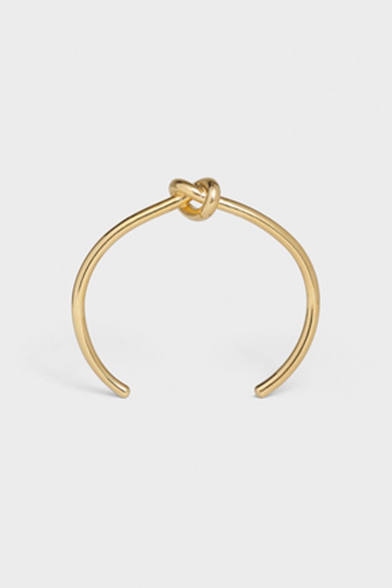 Knot Extra-Thin Bracelet In Brass from Celine