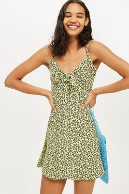 Ditsy Knot Front Dress from Topshop